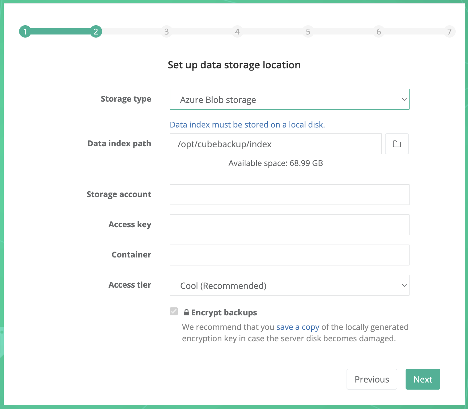 Backup Google Workspace to Azure Blob storage