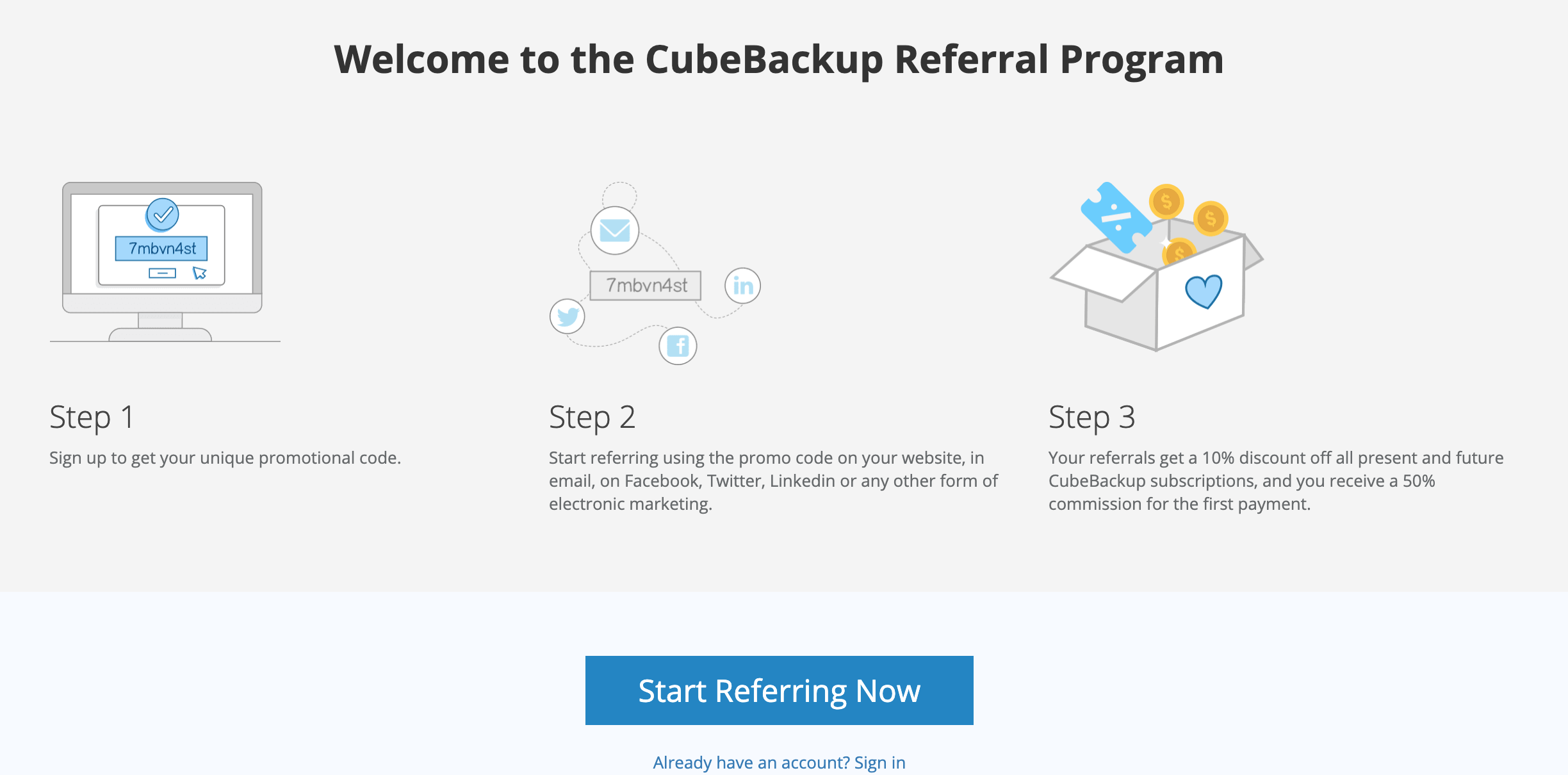 CubeBackup referral