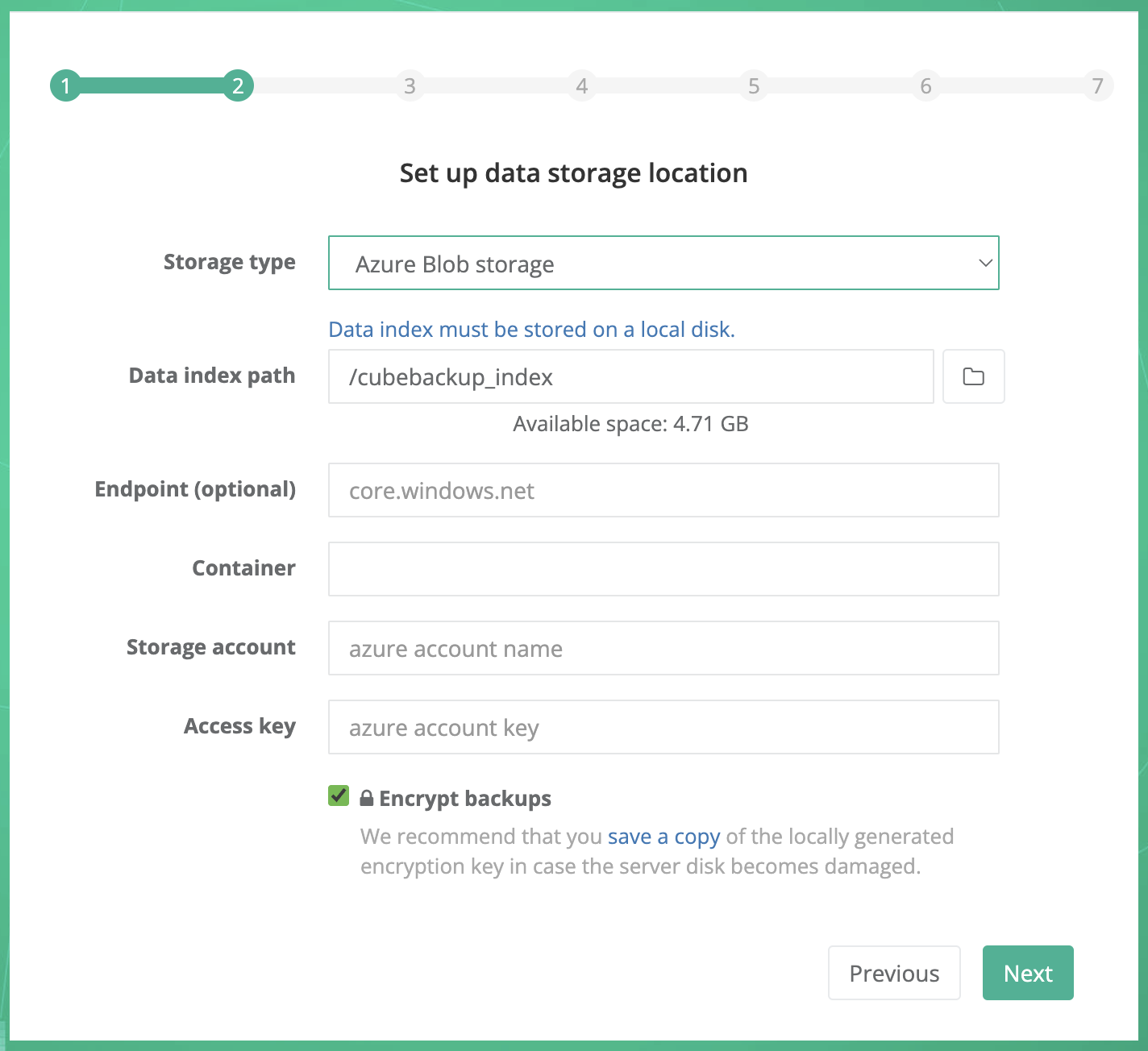 Backup Microsoft 365 to Azure Blob storage