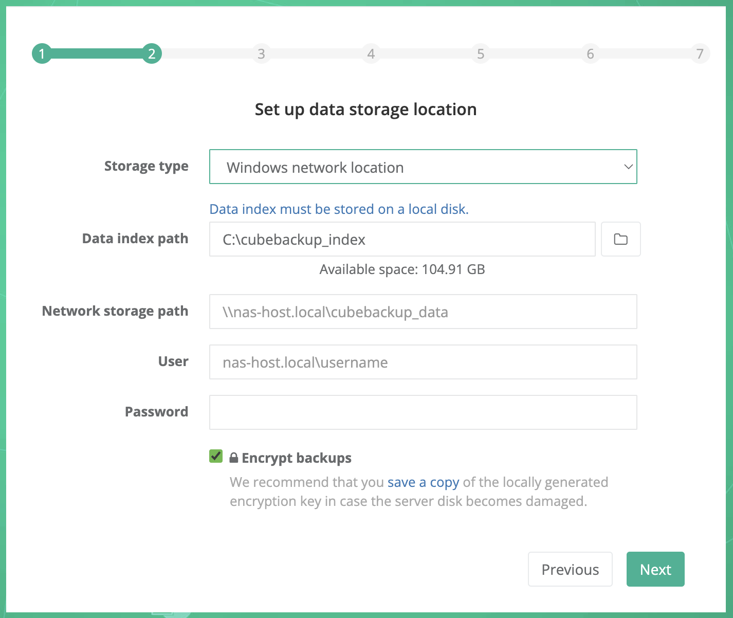 Backup Microsoft 365 to Nas