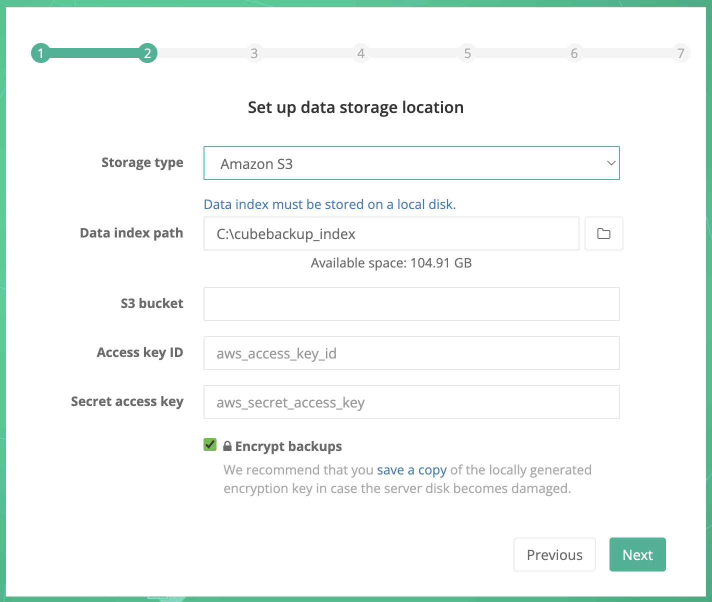 Backup to Amazon S3