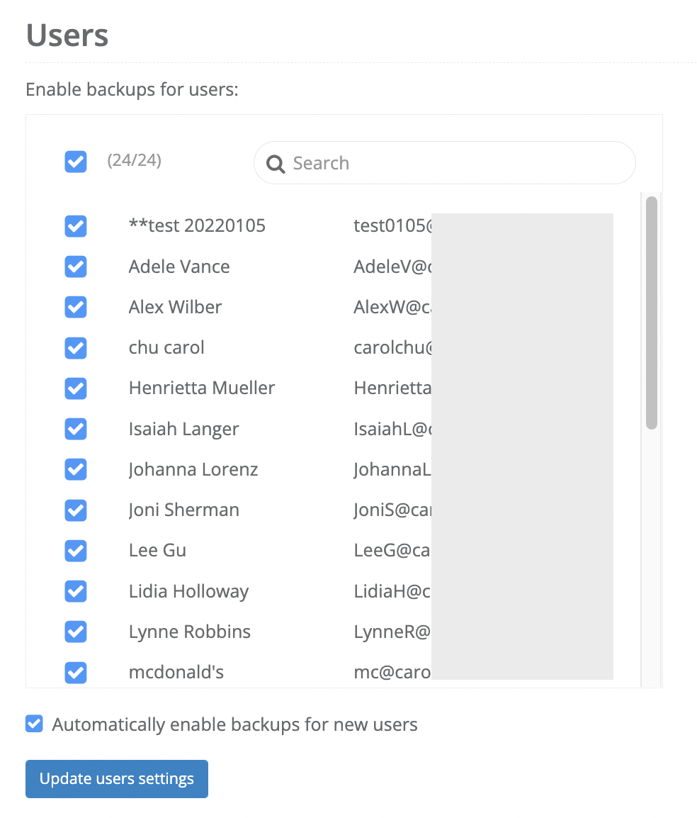 enable users