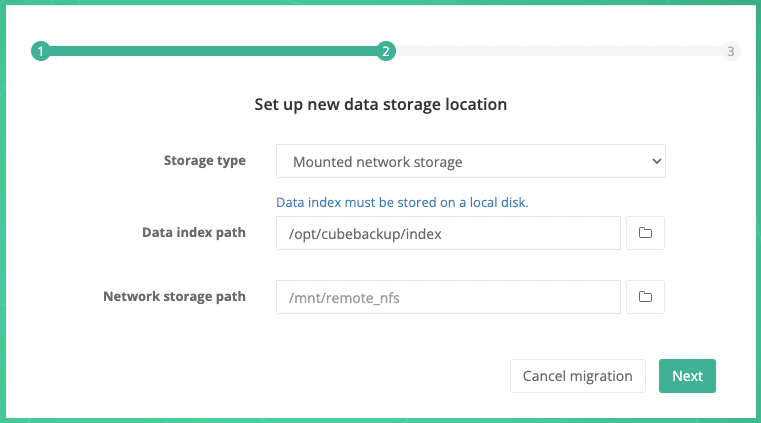 Migrate to NAS on Linux