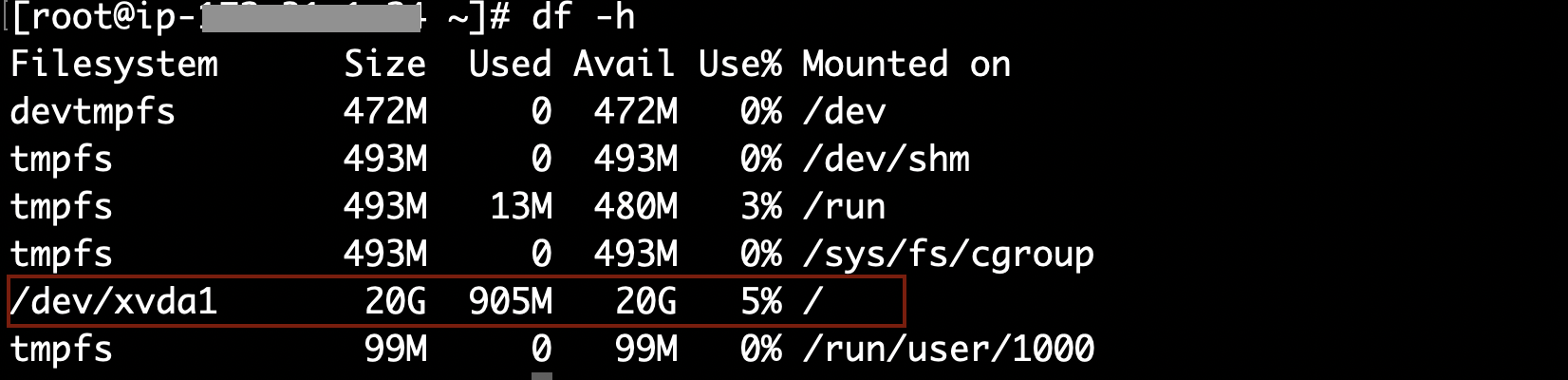 extended file system