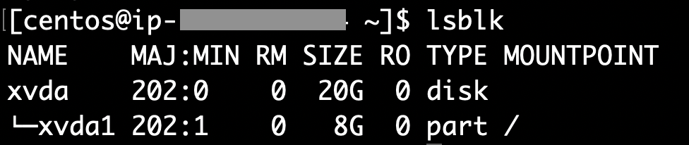 partition size