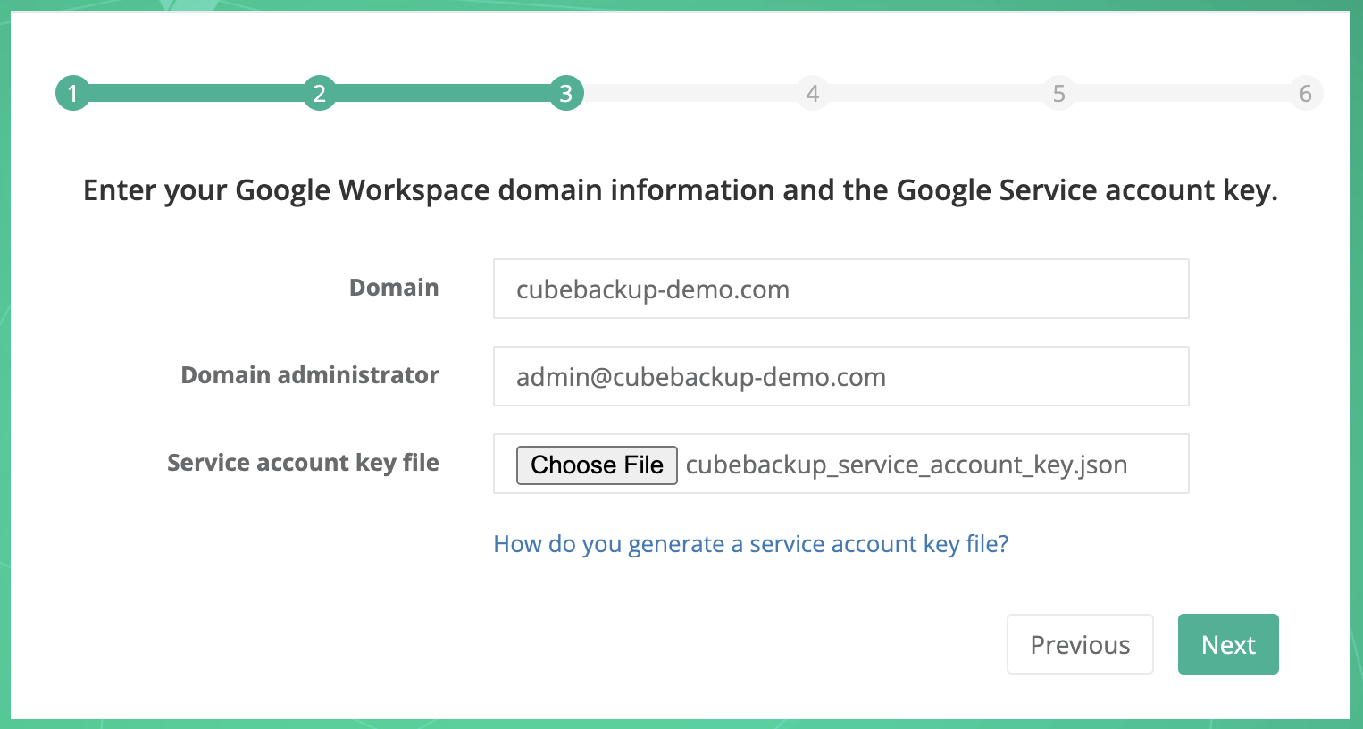 GSuite domain