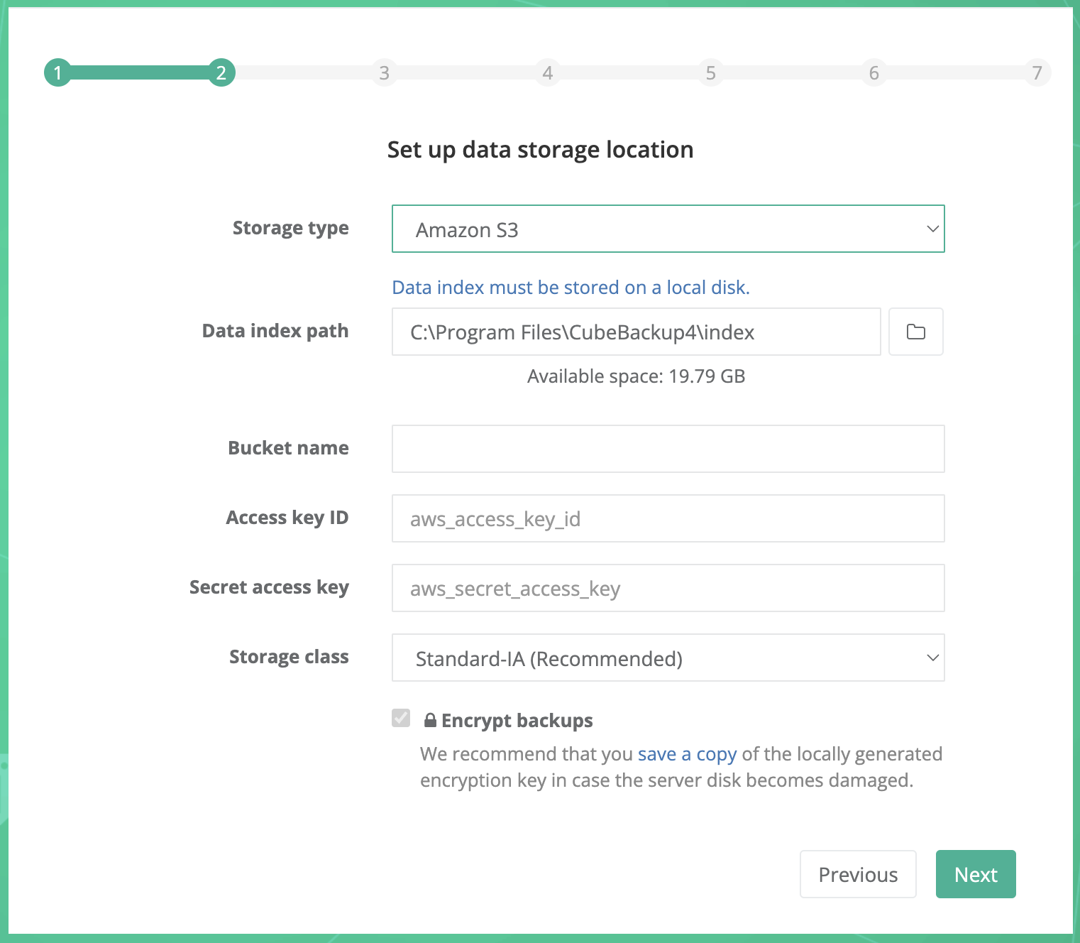 Backup to Amazon S3